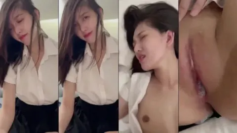 Em nhân viên văn phòng cực phẩm xuất rồi mà anh còn cố nhấp tinh sủi cả bọt
