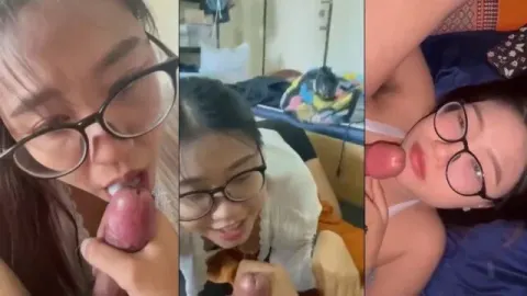 Em sinh viên kính cận bú là em không rớt giọt tinh nào